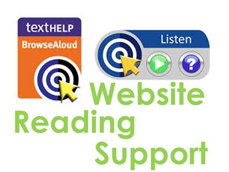 Website Reading Support button