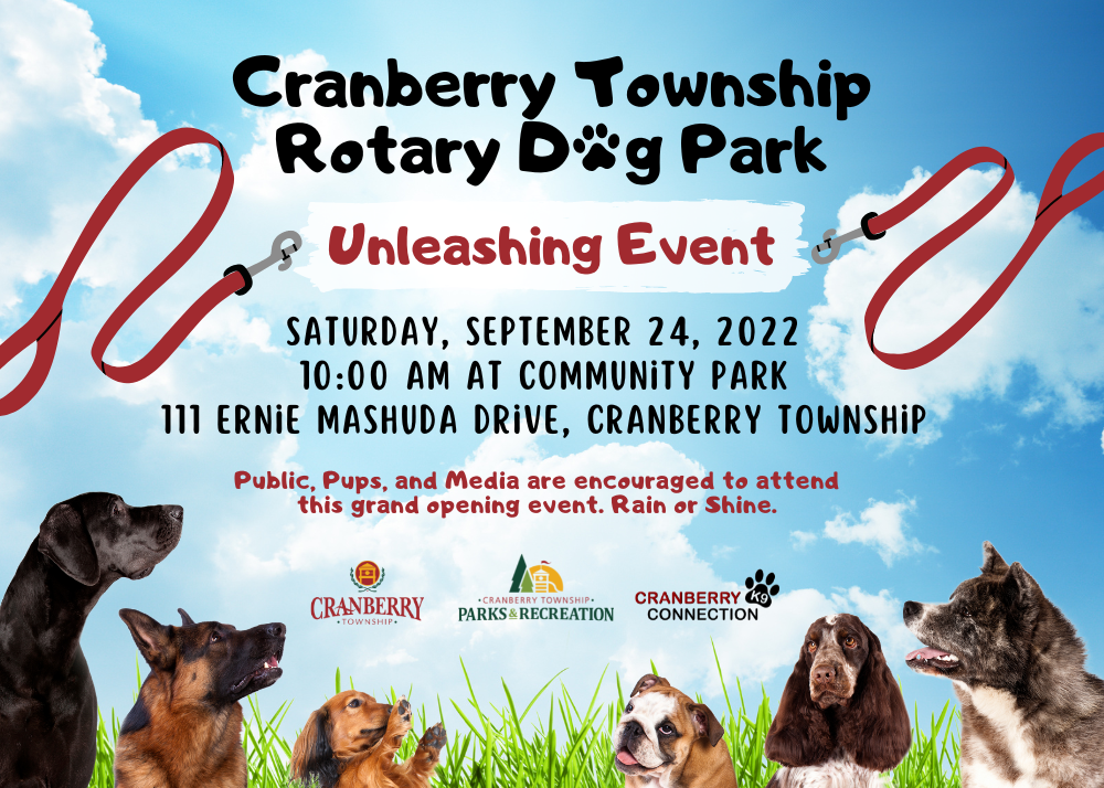 Cranberry Township Rotary Dog Park unleashing event