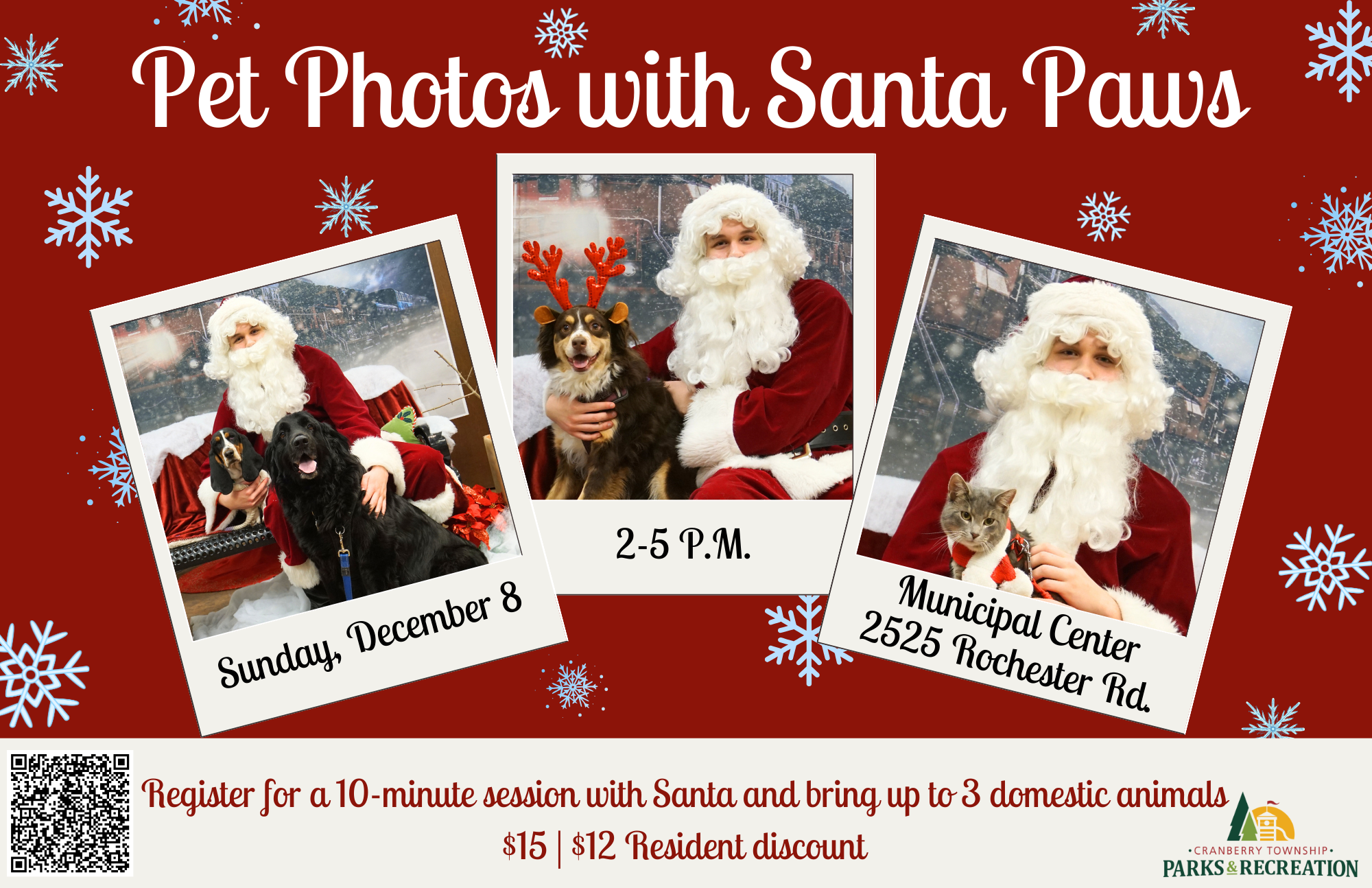 Pet Photos with Santa Paws